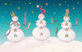 Roger la Borde Snowmen Charity Card Pack featuring artwork by Roger la Borde