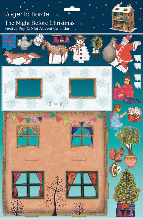 Roger la Borde Christmas Large Pop & Slot Advent featuring artwork by Jane Ray
