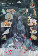 Roger la Borde Silver Stag Large Pop & Slot Advent Calendar featuring artwork by Kendra Binney