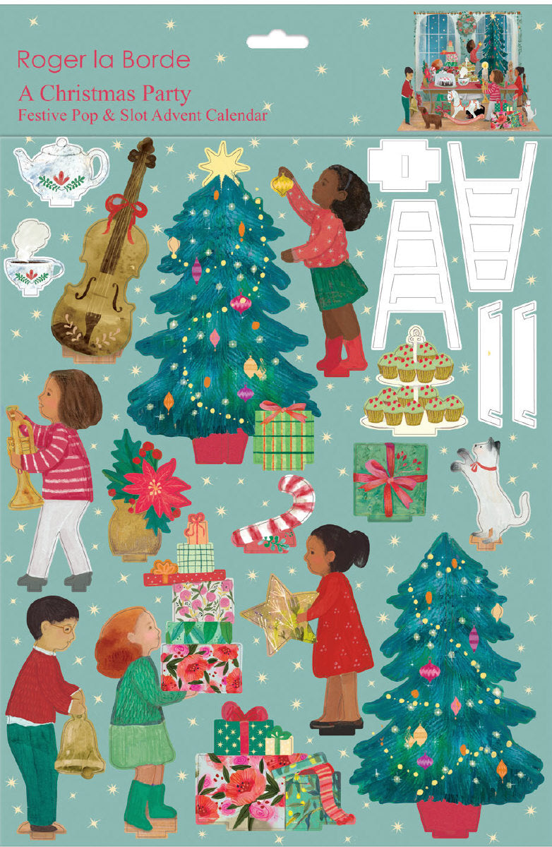 Roger la Borde A Christmas Party Large Pop & Slot Advent featuring artwork by Kendra Binney