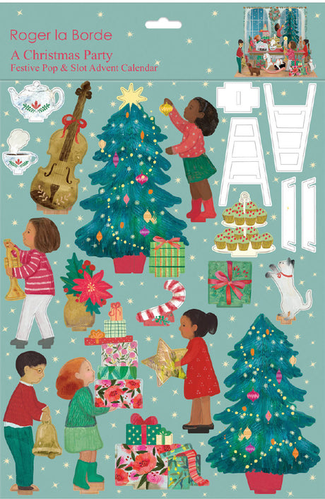 Roger la Borde A Christmas Party Large Pop & Slot Advent featuring artwork by Kendra Binney