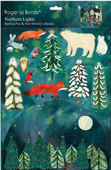 Roger la Borde Northern Lights Pop & Slot Advent Calendar featuring artwork by Katie Vernon