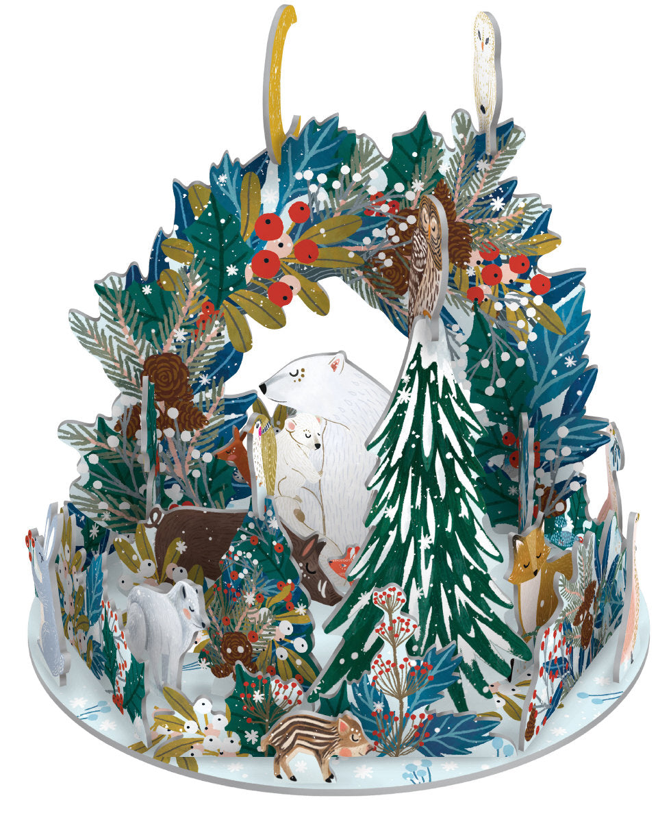 Roger la Borde Polar Bear Bower Large Pop & Slot Advent featuring artwork by Antoana Oreski