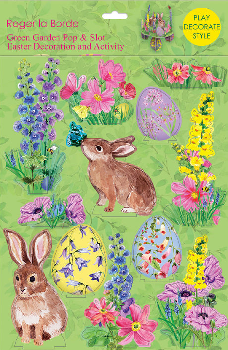 Roger la Borde Easter Garden Pop & Slot Decoration & Activity featuring artwork by Fay Ford