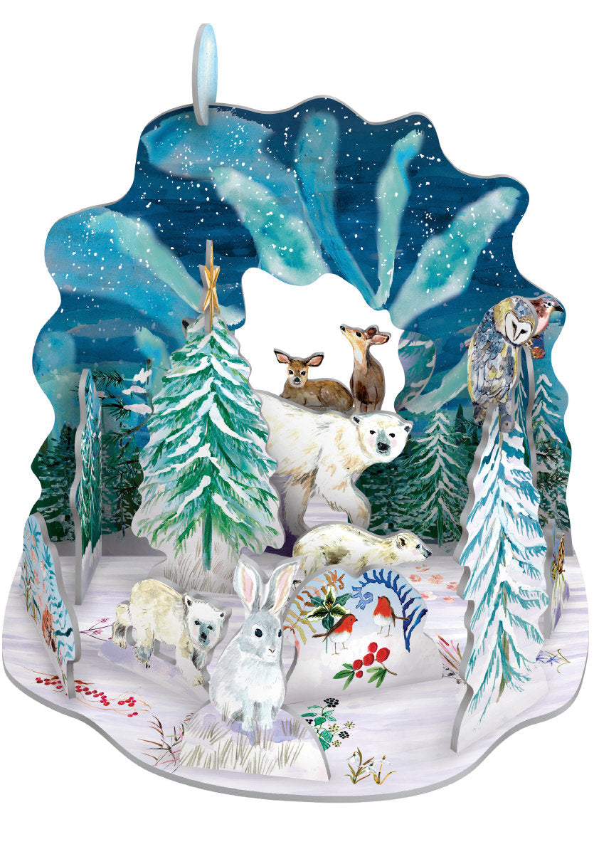 Roger la Borde Aurora Bears Large Pop & Slot Advent featuring artwork by Fay Ford