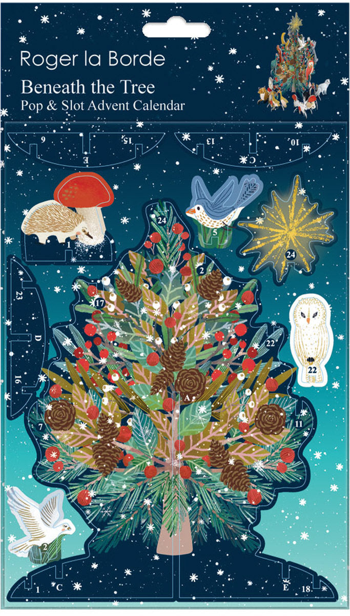 Roger la Borde Snowy Sanctuary Petite Pop & Slot Advent featuring artwork by Antoana Oreski