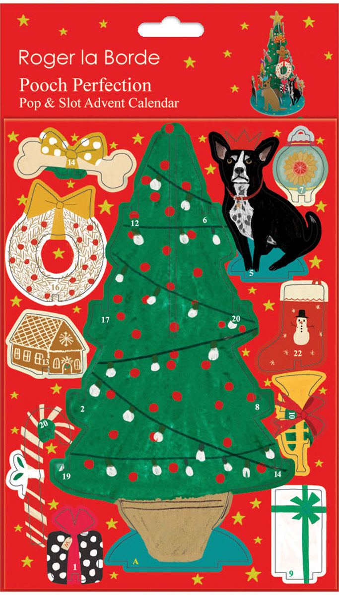 Roger la Borde Pooch Perfection Petite Pop & Slot Advent featuring artwork by Anne Bentley
