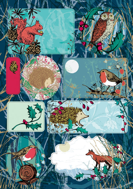 Roger la Borde Winters Tale Sticker Label Sheets featuring artwork by Roger la Borde
