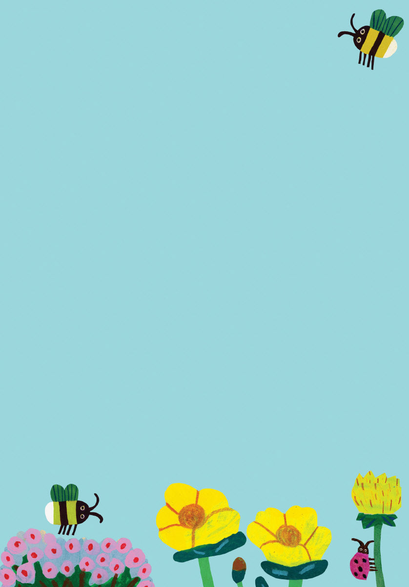 Roger la Borde Honey Writing Paper Set featuring artwork by Monika Forsberg