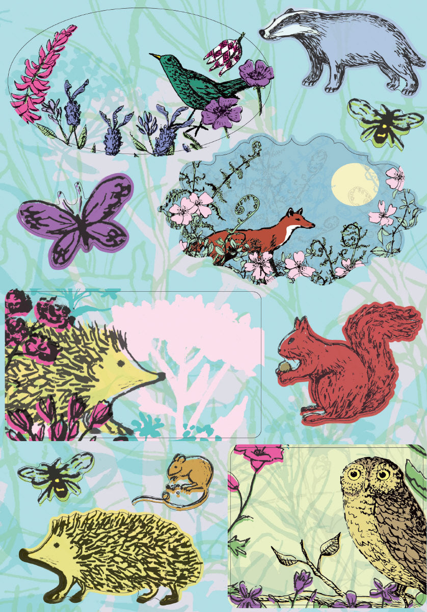 Roger la Borde Woodland Journal Writing Paper Set featuring artwork by Roger la Borde