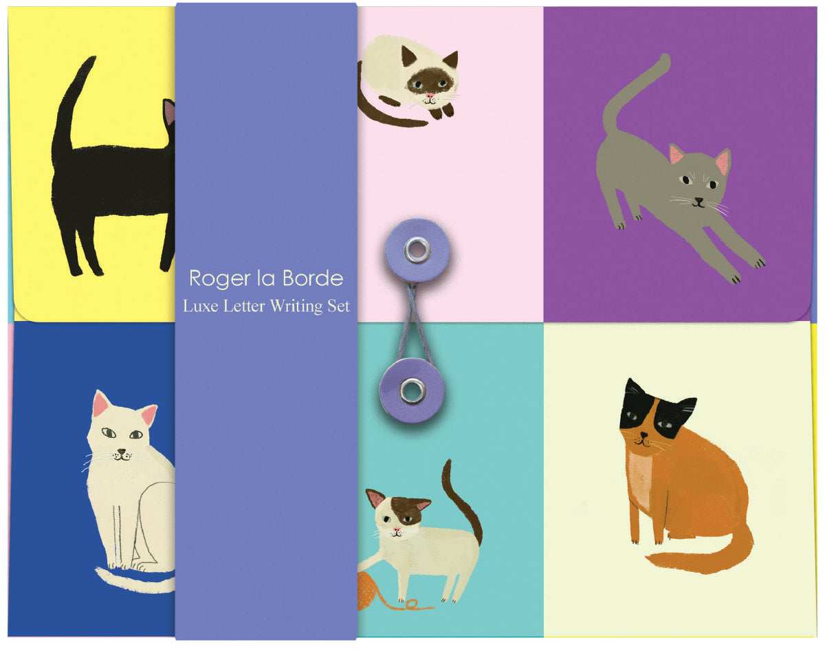Roger la Borde Cat Etiquette Writing Paper Set