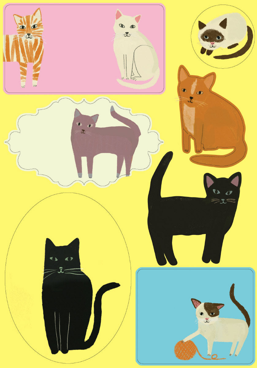 Roger la Borde Cat Etiquette Writing Paper Set featuring artwork by Anne Bentley