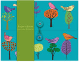 Roger la Borde Modern Birds Writing Paper Set featuring artwork by Repeat Repeat