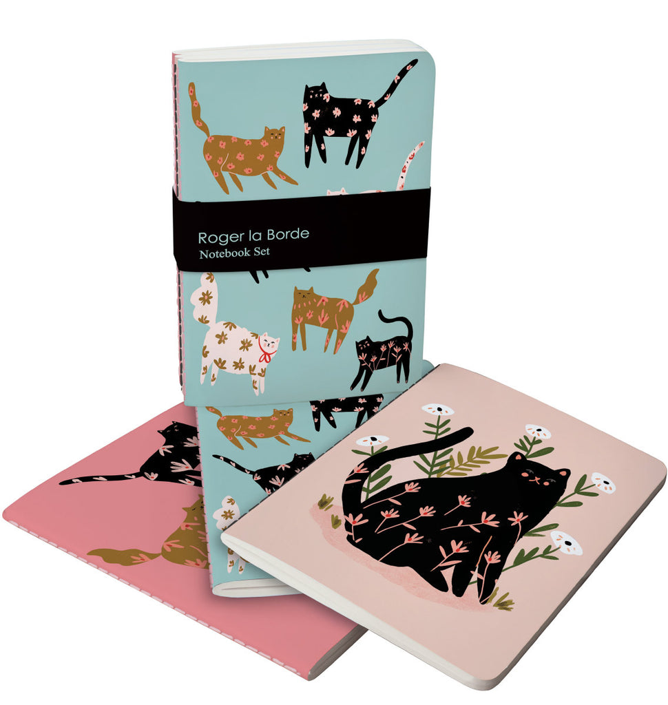 Roger la Borde Cinnamon and Ginger A6 Exercise Books set featuring artwork by Holly Jolley