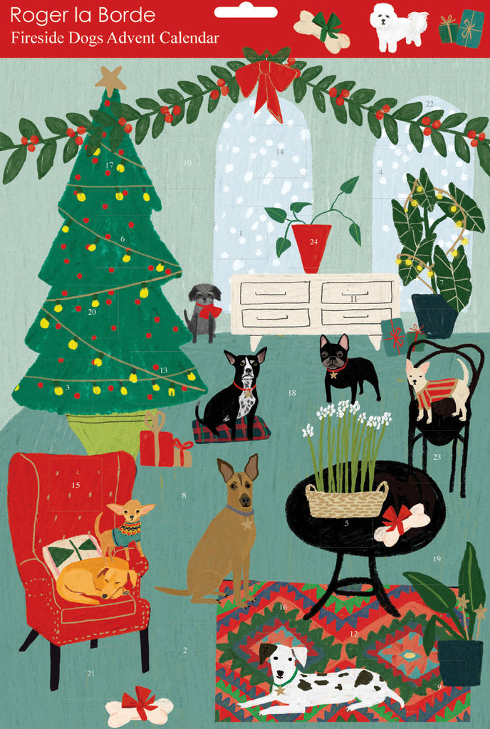 Roger la Borde Cat and Dog Palais Advent Calendar featuring artwork by Anne Bentley