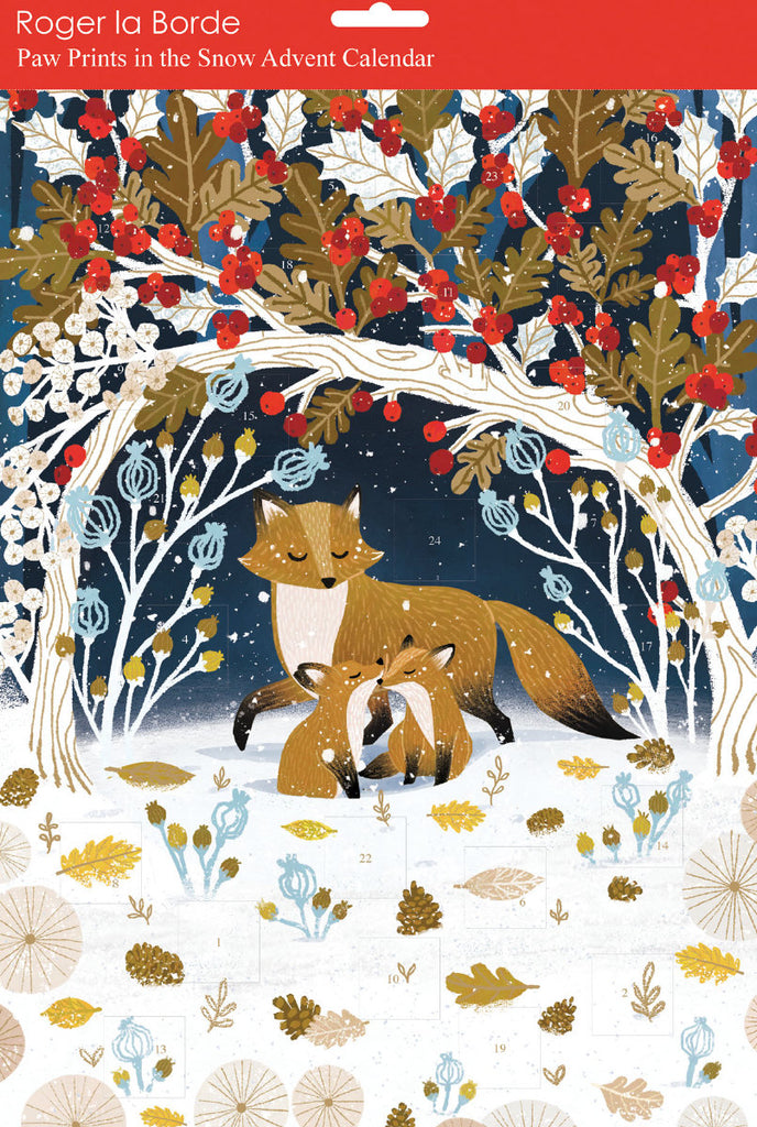 Roger la Borde Frosty Forest Advent Calendar featuring artwork by Antoana Oreski