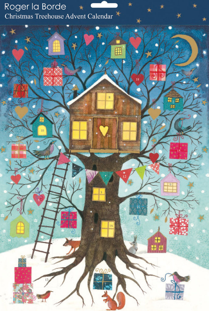 Roger la Borde Christmas Tree Advent Calendar featuring artwork by Jane Ray