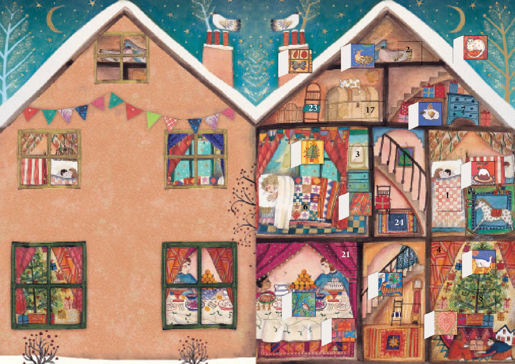 Roger la Borde Neighbours Advent Calendar Greeting Card featuring artwork by Jane Ray