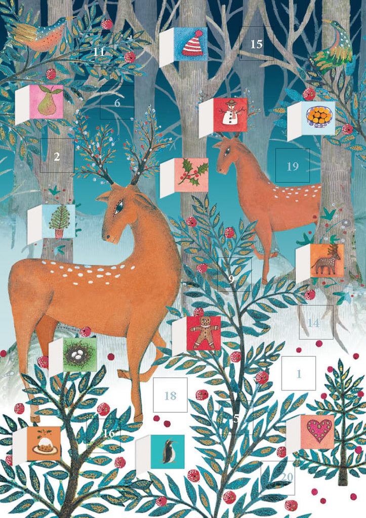 Roger la Borde Christmas Icons Advent Calendar Card featuring artwork by Jane Ray