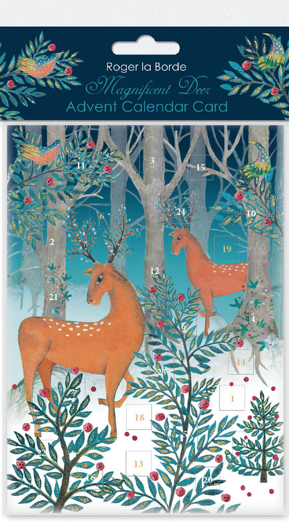 Roger la Borde Christmas Icons Advent Calendar Card featuring artwork by Jane Ray