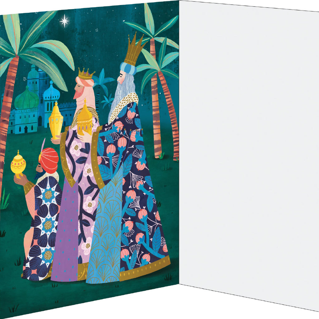 Roger la Borde Away in a Manger Advent Calendar Greeting Card featuring artwork by Antoana Oreski