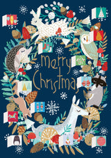 Roger la Borde Wild Wood Hideaway Advent Calendar Greeting Card featuring artwork by Antoana Oreski