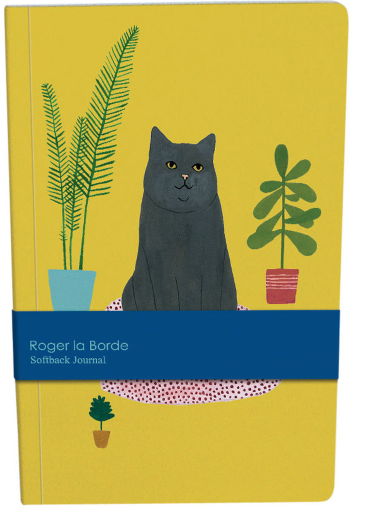 Roger la Borde Chouchou Chat A5 Softback Journal featuring artwork by Kate Pugsley