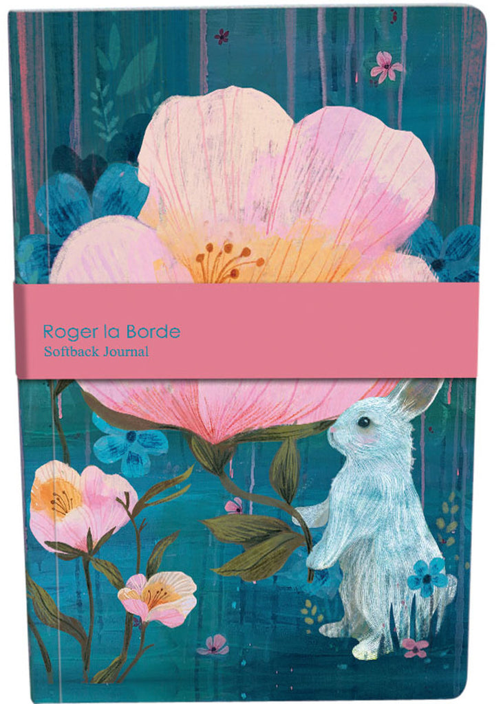 Roger la Borde White Rabbits A5 Softback Journal featuring artwork by Kendra Binney