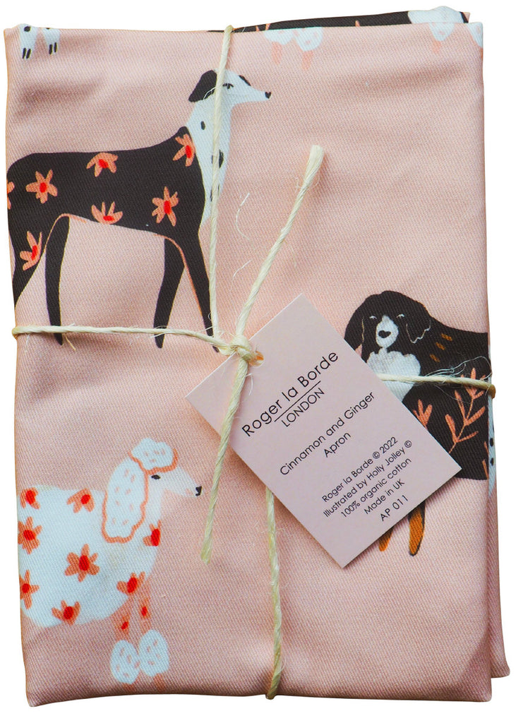 Roger la Borde Cinnamon and Ginger Apron featuring artwork by Holly Jolley