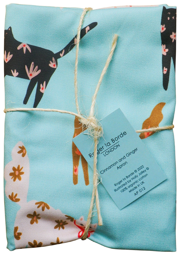 Roger la Borde Cinnamon and Ginger Apron featuring artwork by Holly Jolley