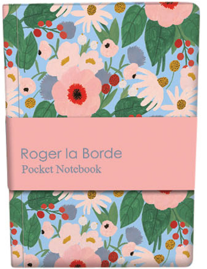 Roger la Borde Big Pink Pocket Notebook featuring artwork by Kate Pugsley