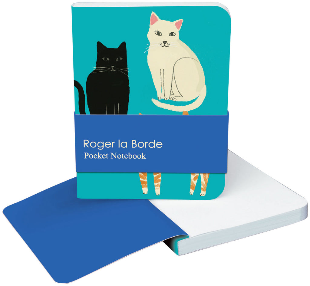 Roger la Borde Pretty Paws Pocket Notebook featuring artwork by Anne Bentley