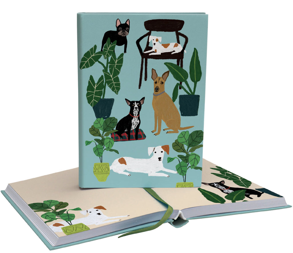 Roger la Borde Cat and Dog Palais Softback Journal featuring artwork by Anne Bentley
