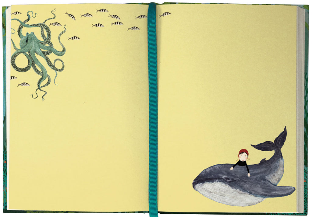 Roger la Borde Whale Song Illustrated Journal featuring artwork by Katherine Quinn