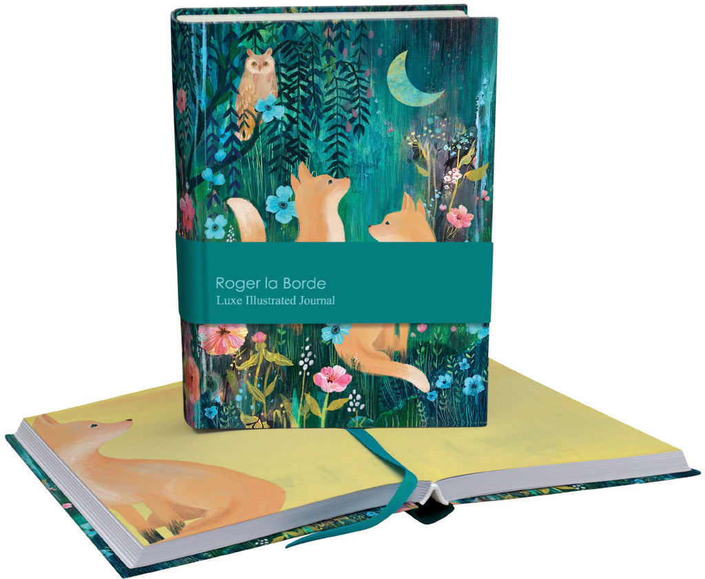 Roger la Borde Moonlit Meadow Illustrated Journal featuring artwork by Kendra Binney