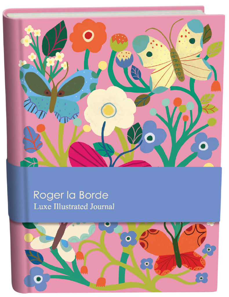 Roger la Borde Butterfly Garden Illustrated Journal featuring artwork by Monika Forsberg