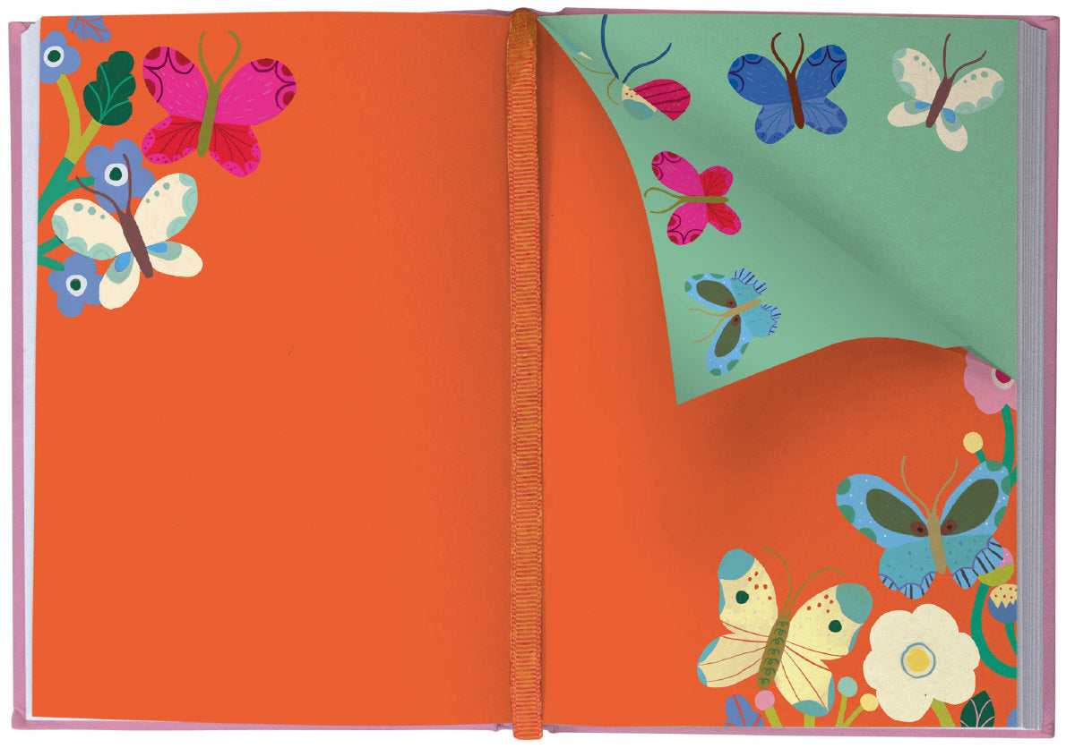 Roger la Borde Butterfly Garden Illustrated Journal featuring artwork by Monika Forsberg