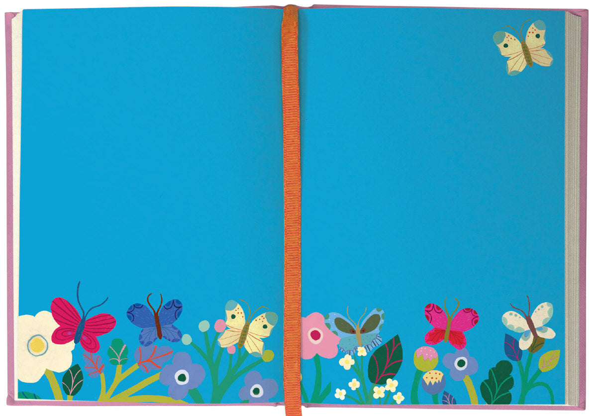 Roger la Borde Butterfly Garden Illustrated Journal featuring artwork by Monika Forsberg