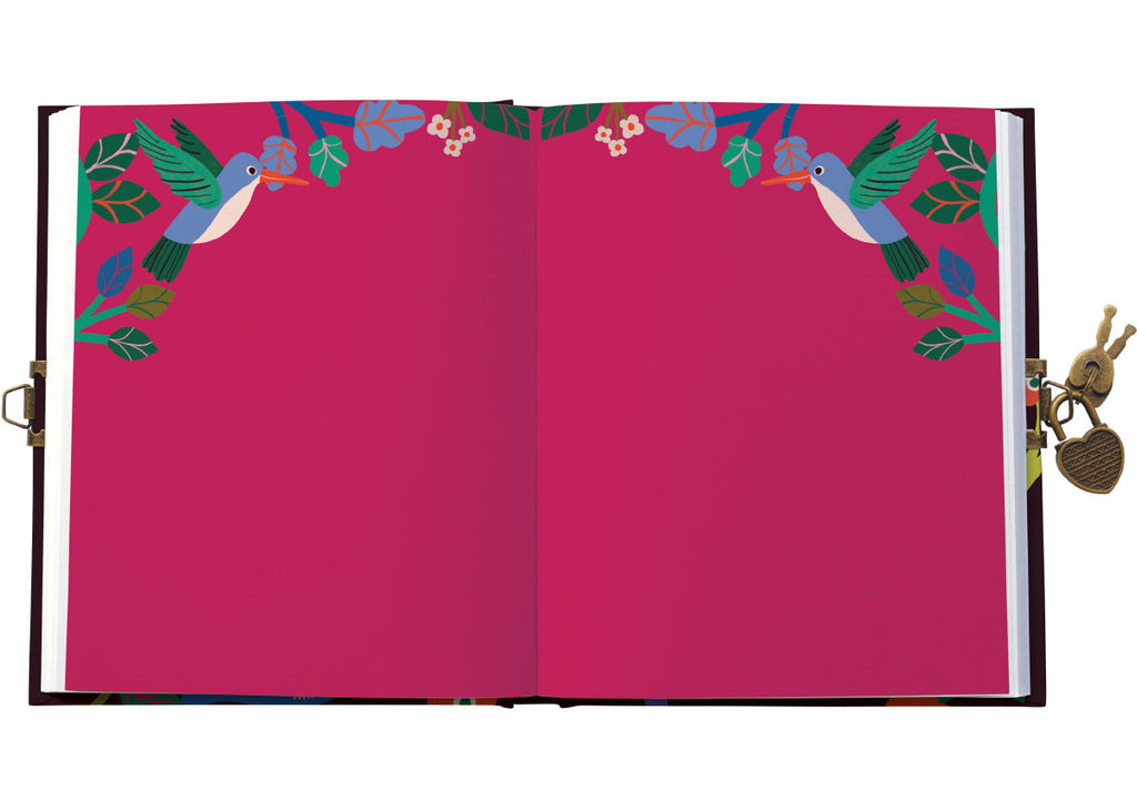 Roger la Borde Birdsong Lockable Notebook featuring artwork by Monika Forsberg