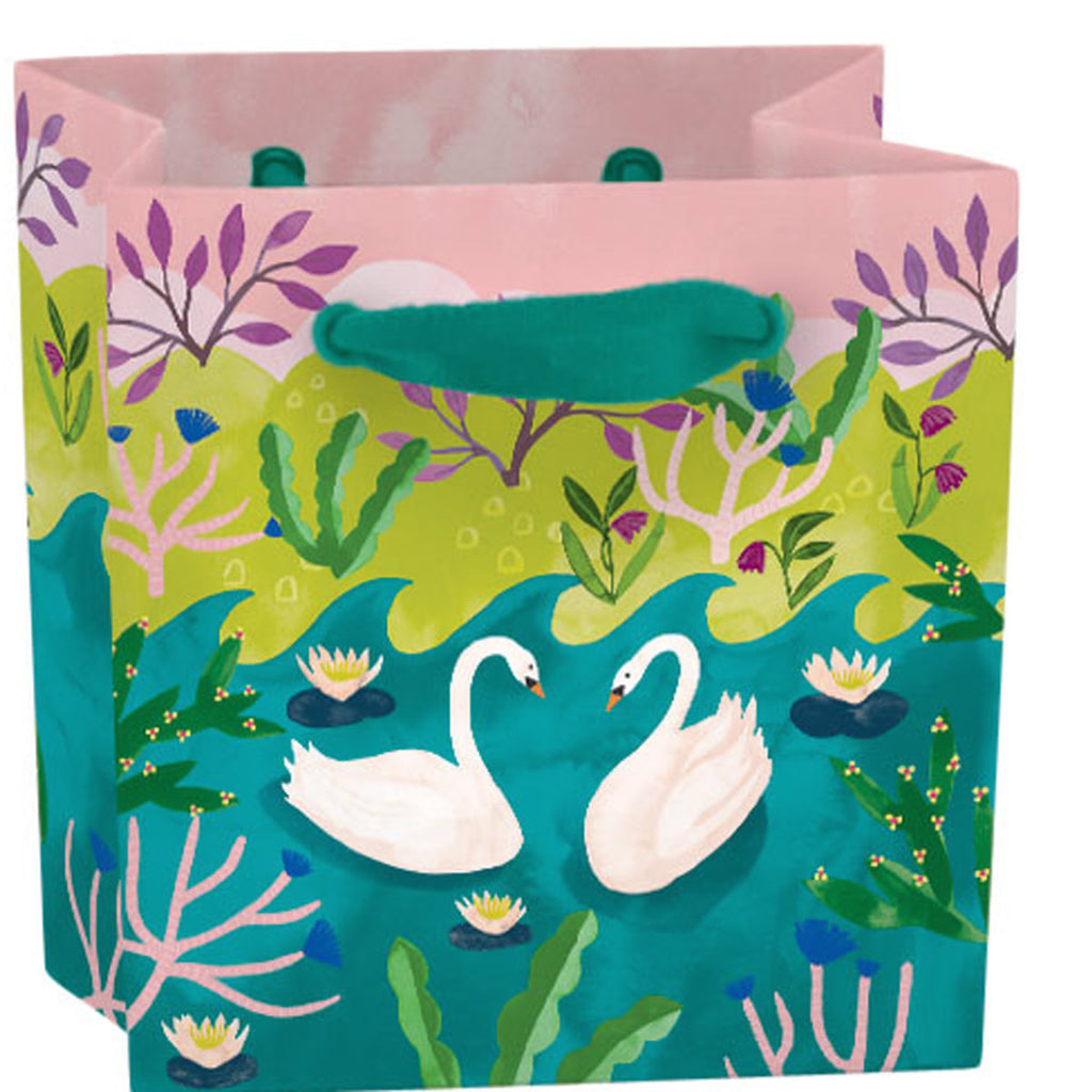 Roger la Borde Swans Gift Bag featuring artwork by Katie Vernon