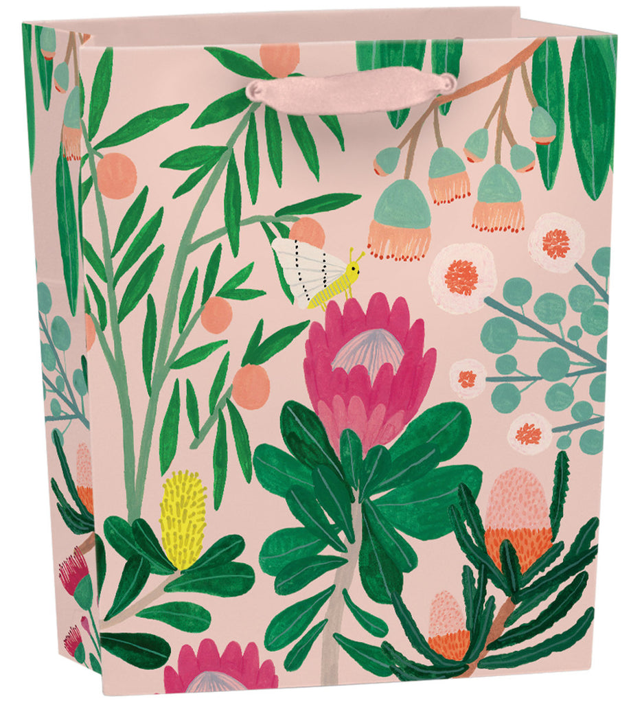 Roger la Borde King Protea Small Gift Bag featuring artwork by Kate Pugsley