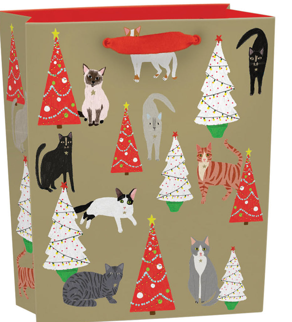 Roger la Borde Cat and Dog Palais Small Gift Bag featuring artwork by Anne Bentley