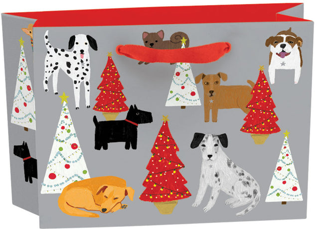 Roger la Borde Cat and Dog Palais Small Landscape Gift Bag featuring artwork by Anne Bentley