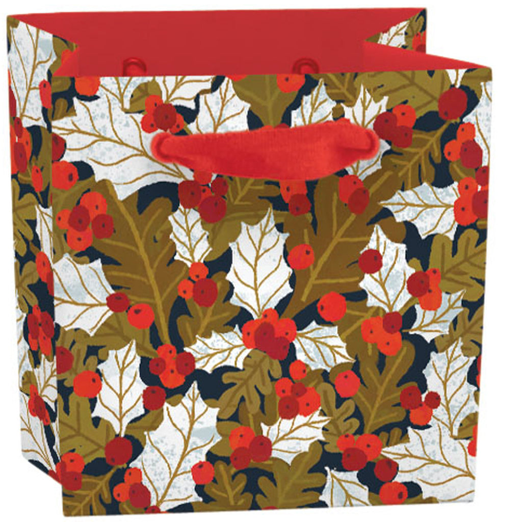 Roger la Borde Frosty Forest Mini Gift Bag featuring artwork by Antoana Oreski