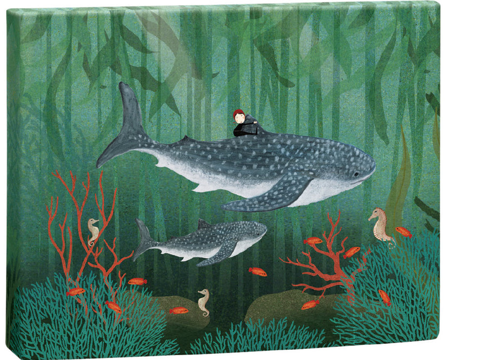Roger la Borde Whale Song Chic Notecard Box featuring artwork by Katherine Quinn