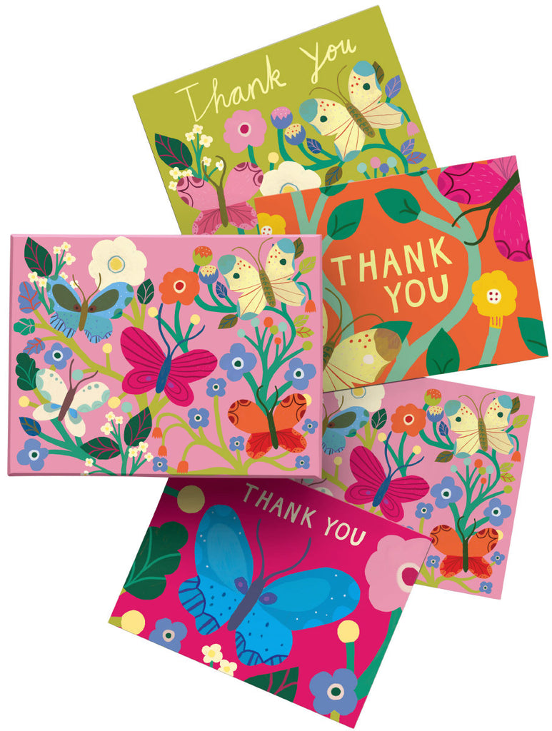 Roger la Borde Butterfly Garden Chic Notecard Box featuring artwork by Monika Forsberg