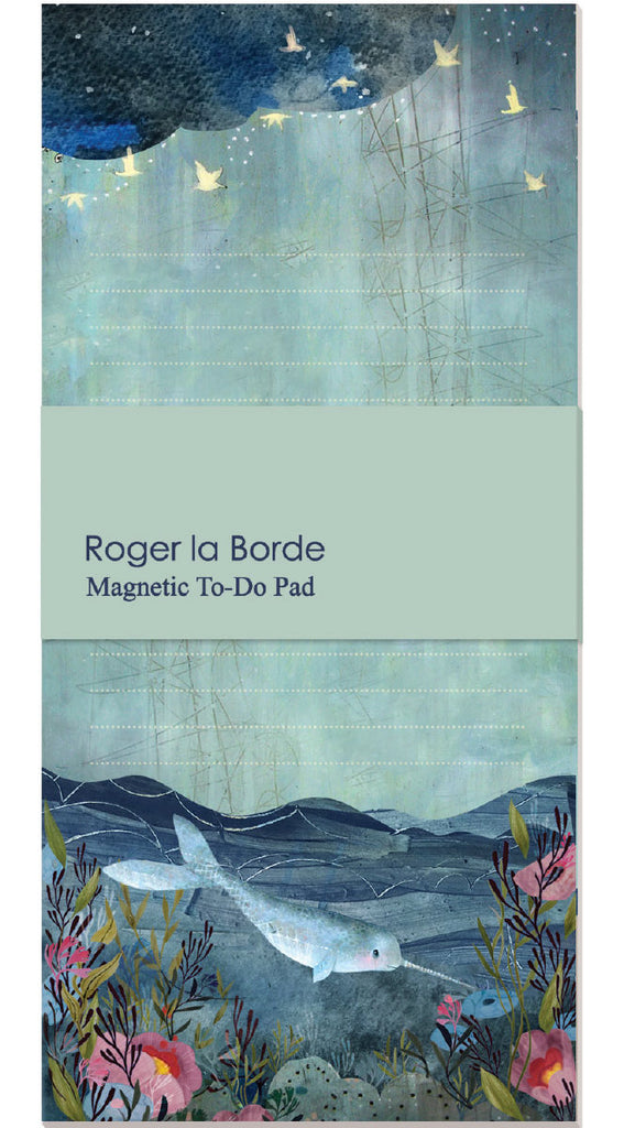 Roger la Borde Sea Dreams Magnet Notepad featuring artwork by Kendra Binney