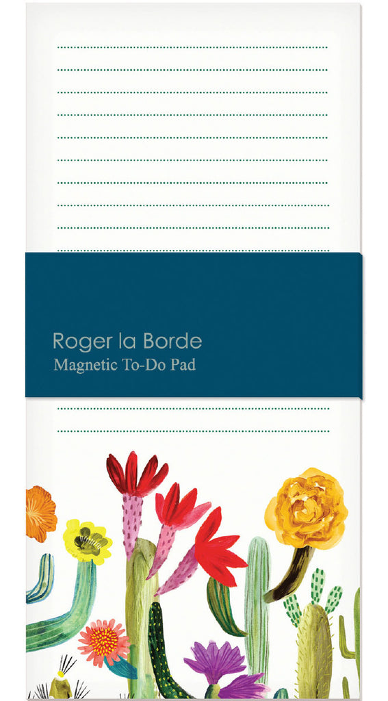 Roger la Borde Cactusland Magnet Notepad featuring artwork by Katie Vernon