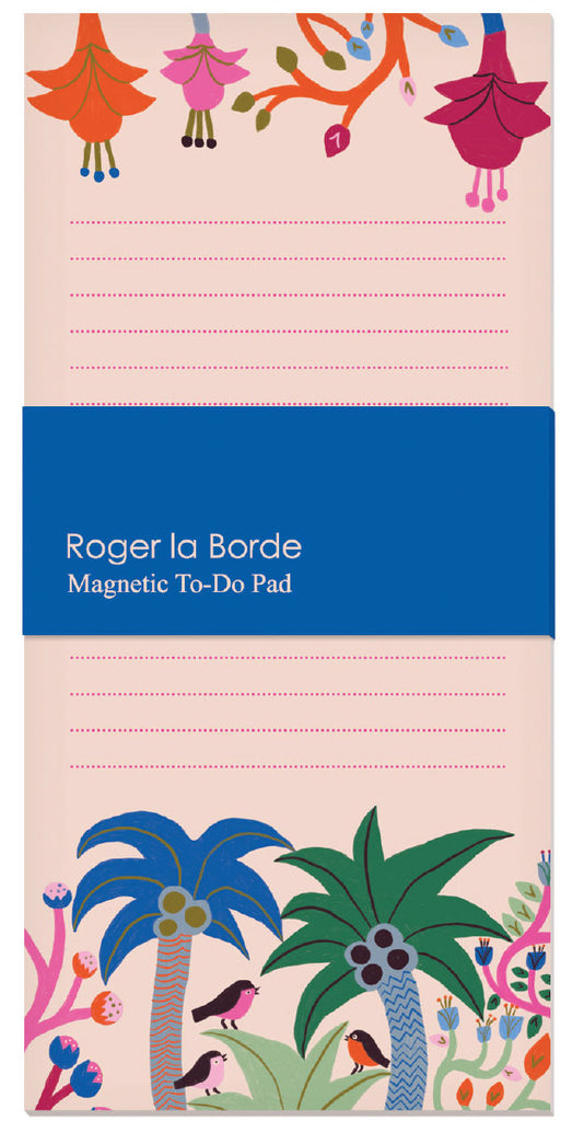Roger la Borde Starflower Magnet Notepad featuring artwork by Monika Forsberg