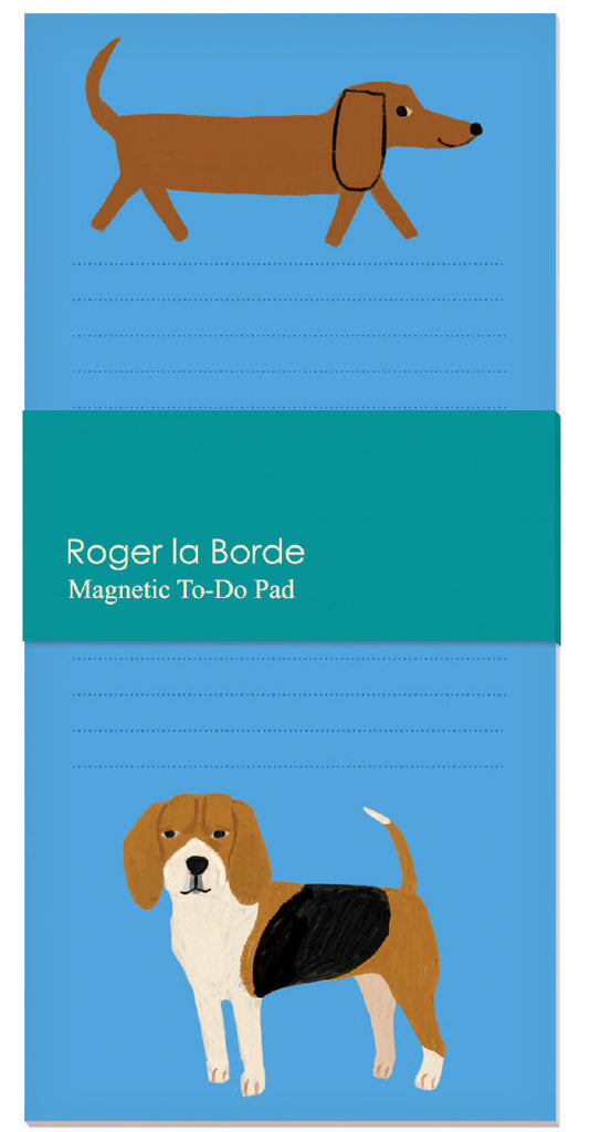 Roger la Borde Shaggy Dogs Magnet Notepad featuring artwork by Anne Bentley
